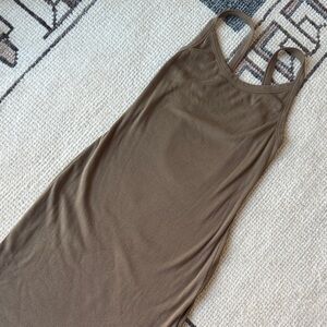 Cotton Citizen Tan Ribbed Dress